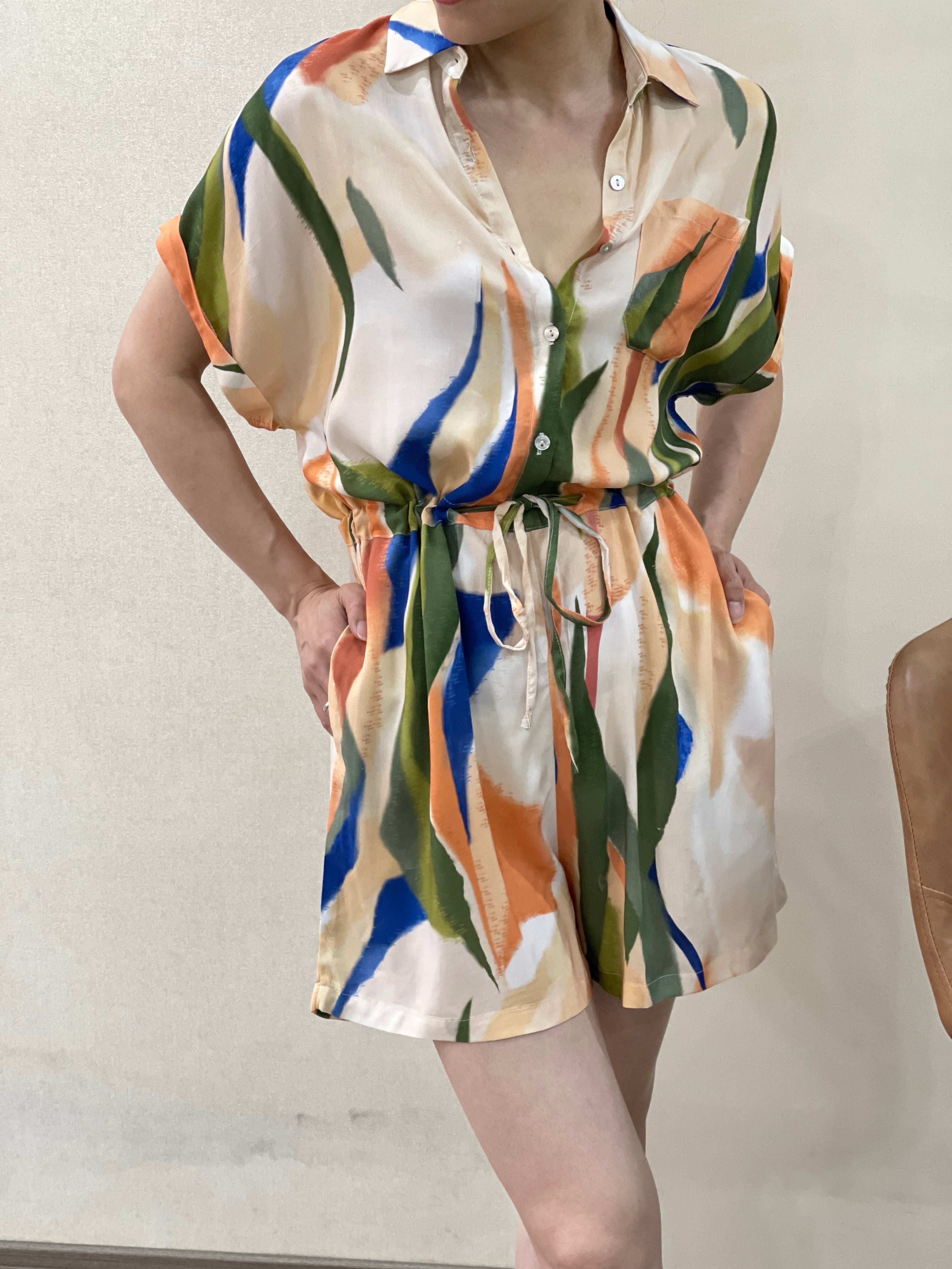 🌈 Combishort Riviera multicolore - L’indispensable été !
