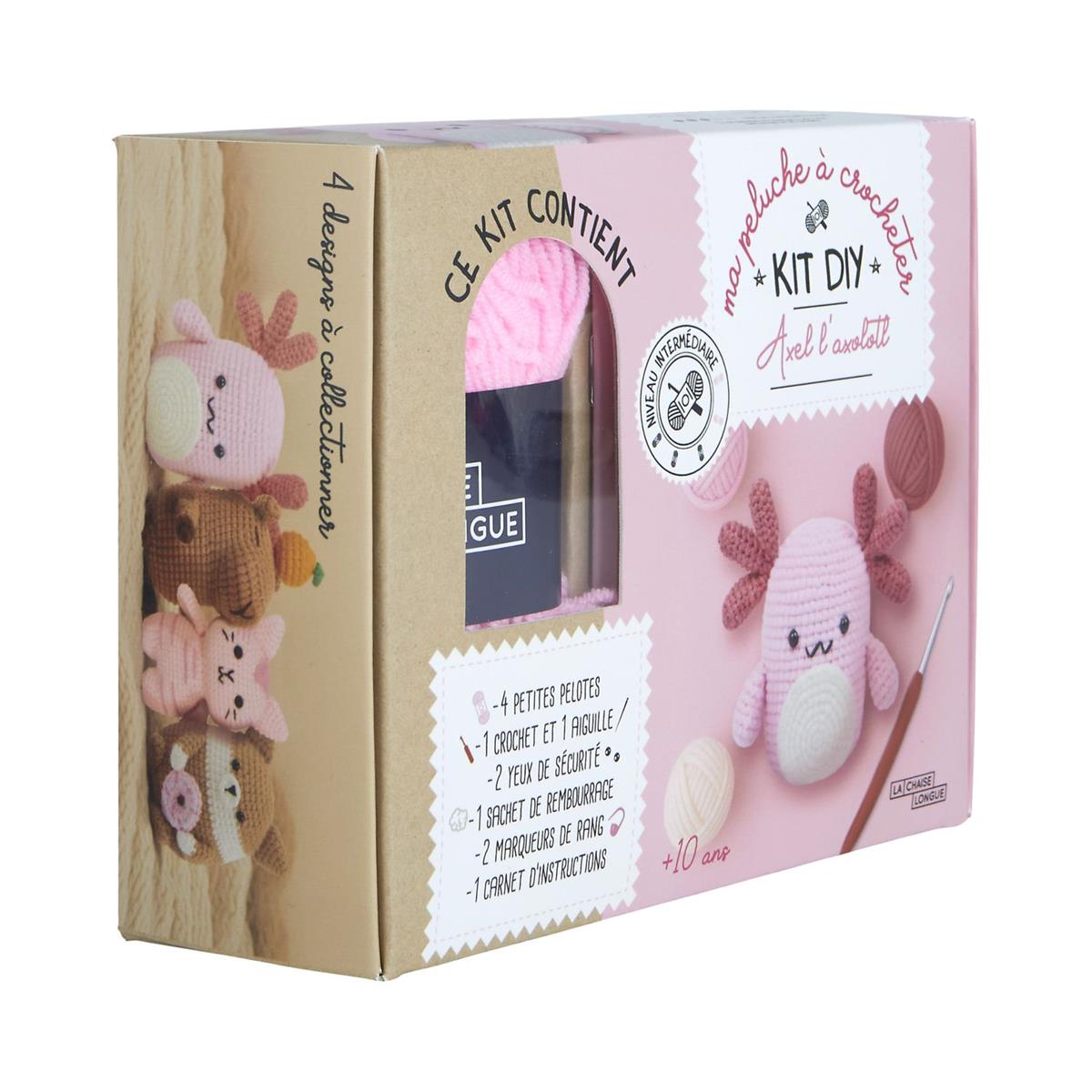 🧶 Kit DIY Crochet – Axel, Murphy, Cookie & Tigri