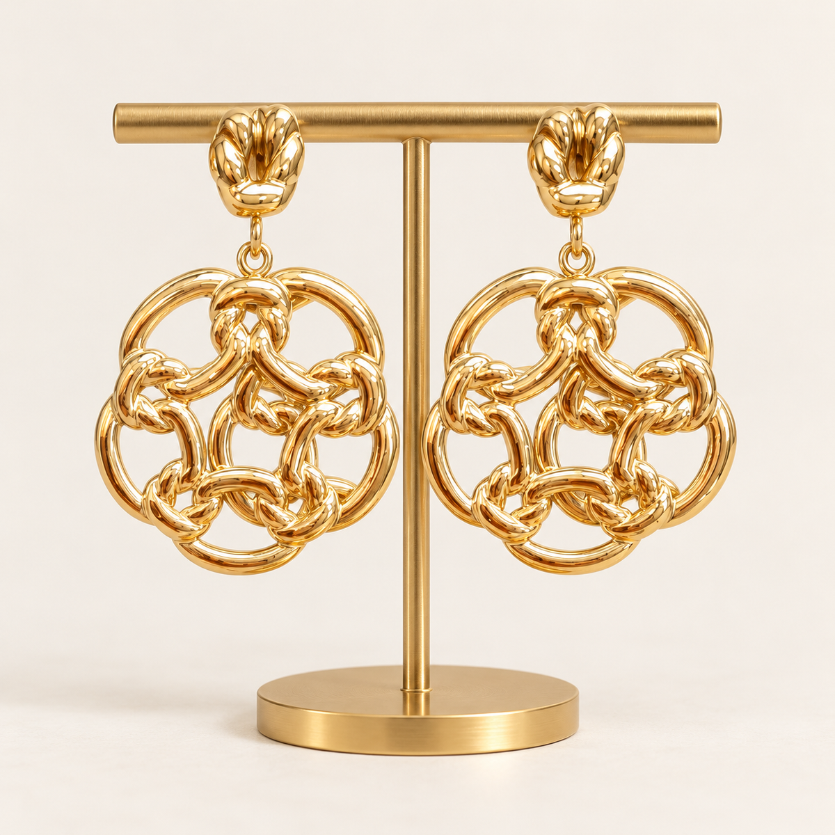 ✨Boucles d’oreilles  – Acier inoxydable doré