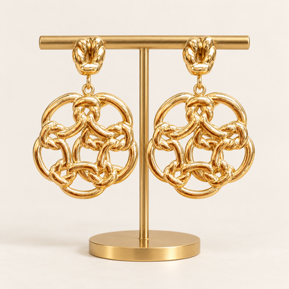 ✨Boucles d’oreilles  – Acier inoxydable doré