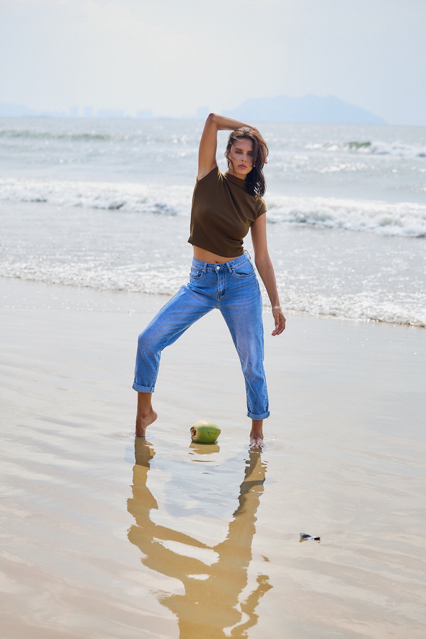 👖 Jean mom Jeanne – Taille haute & allure vintage iconique