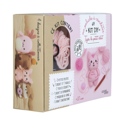 🧶 Kit DIY Crochet – Axel, Murphy, Cookie & Tigri