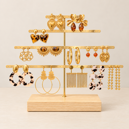 ✨Boucles d’oreilles  – Acier inoxydable doré
