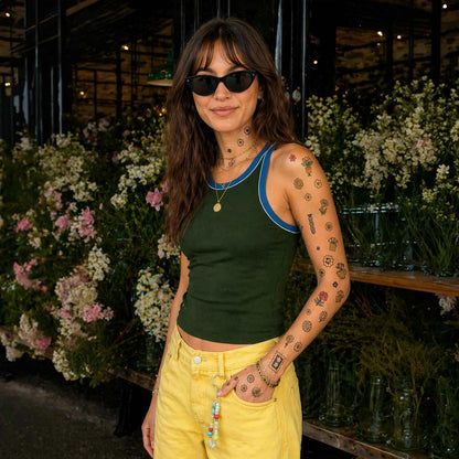 tatouage temporaire bohème fleurs omy cannes sur mer