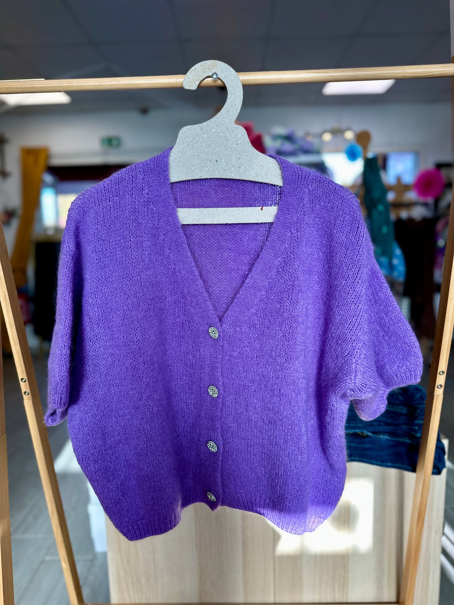 Pull femme violet lila collection automne hiver - Abana 64240