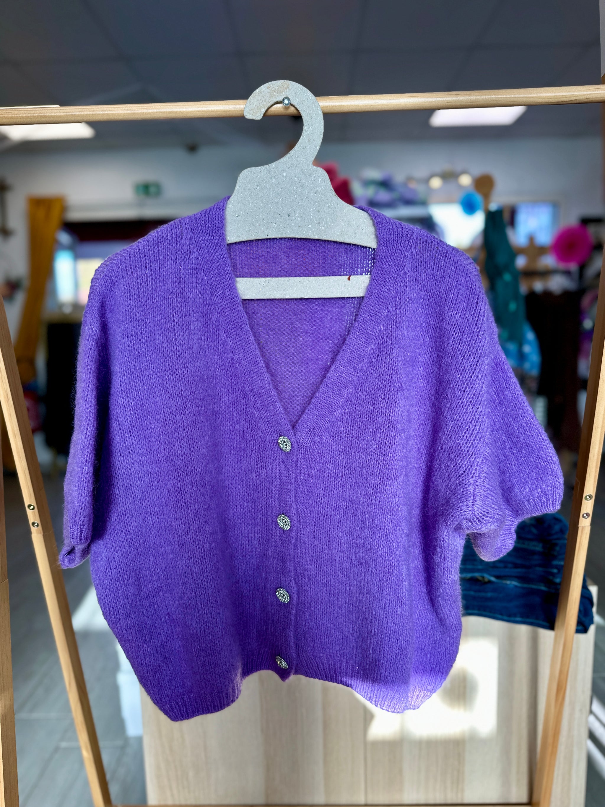 Pull femme violet lila collection automne hiver - Abana 64240