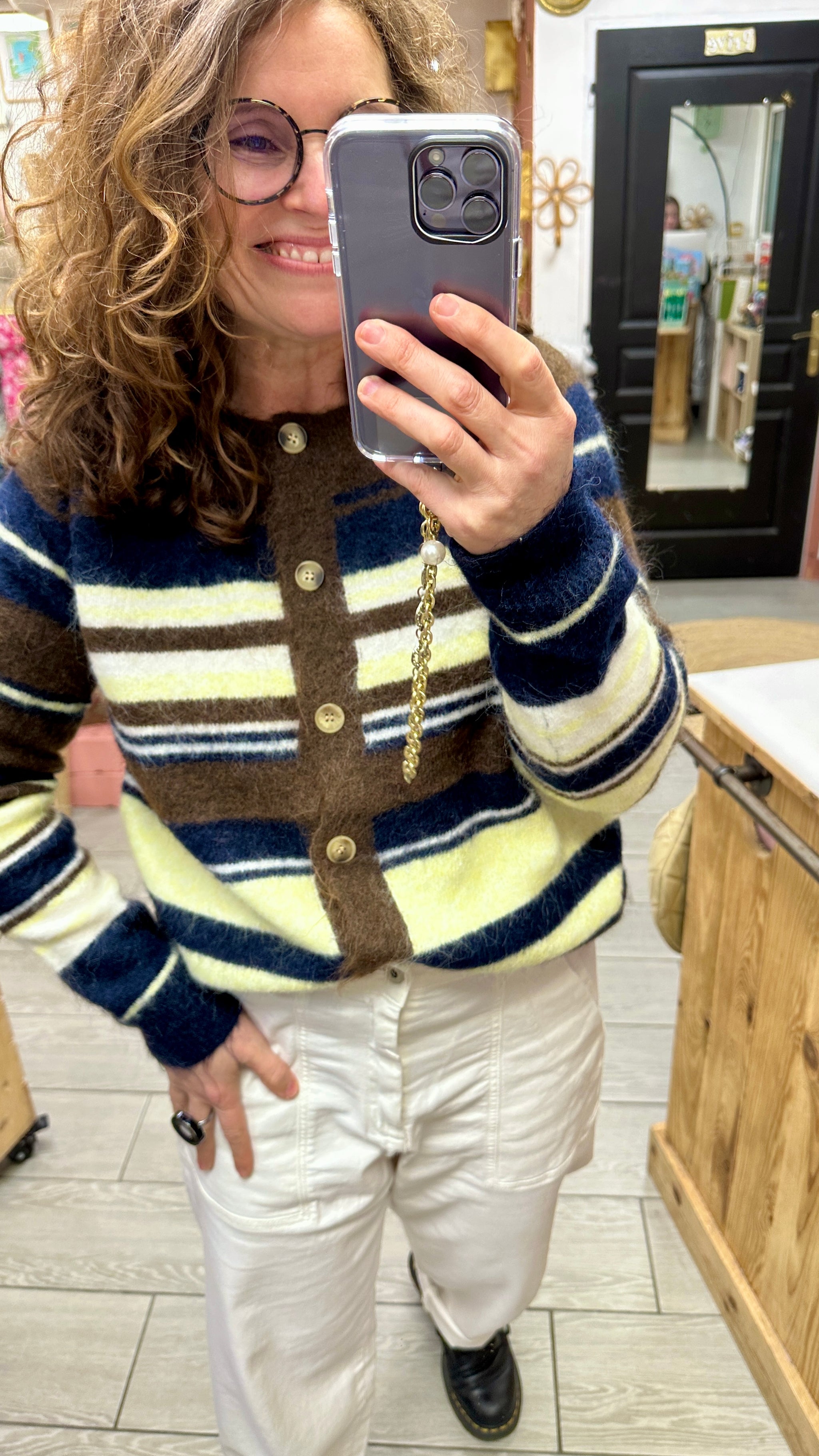cardigan rayures maelle femme lyon
