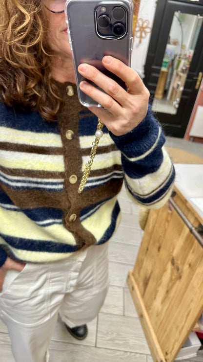 cardigan maille rayée johanna paris marseille
