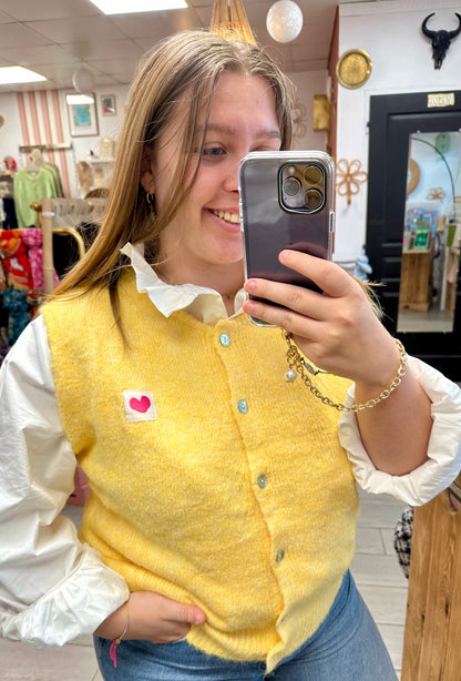 Gilet sans manches jaune maille femme Banditas from Marseille 75000