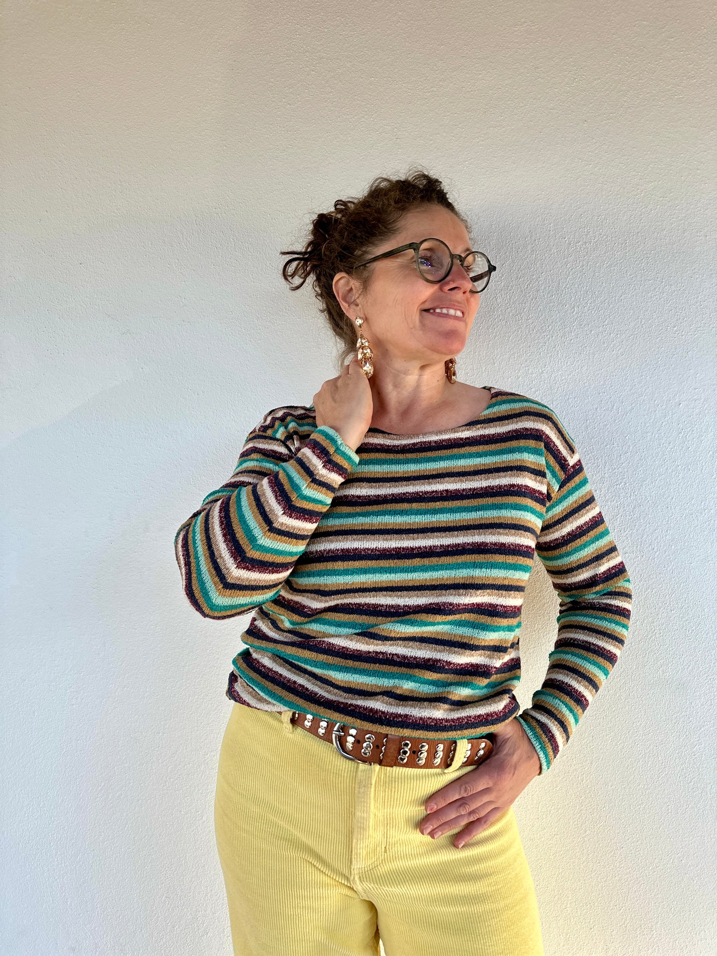 💜 Pull fin rayé Louka – Douceur, couleurs et confort signé Love By MD