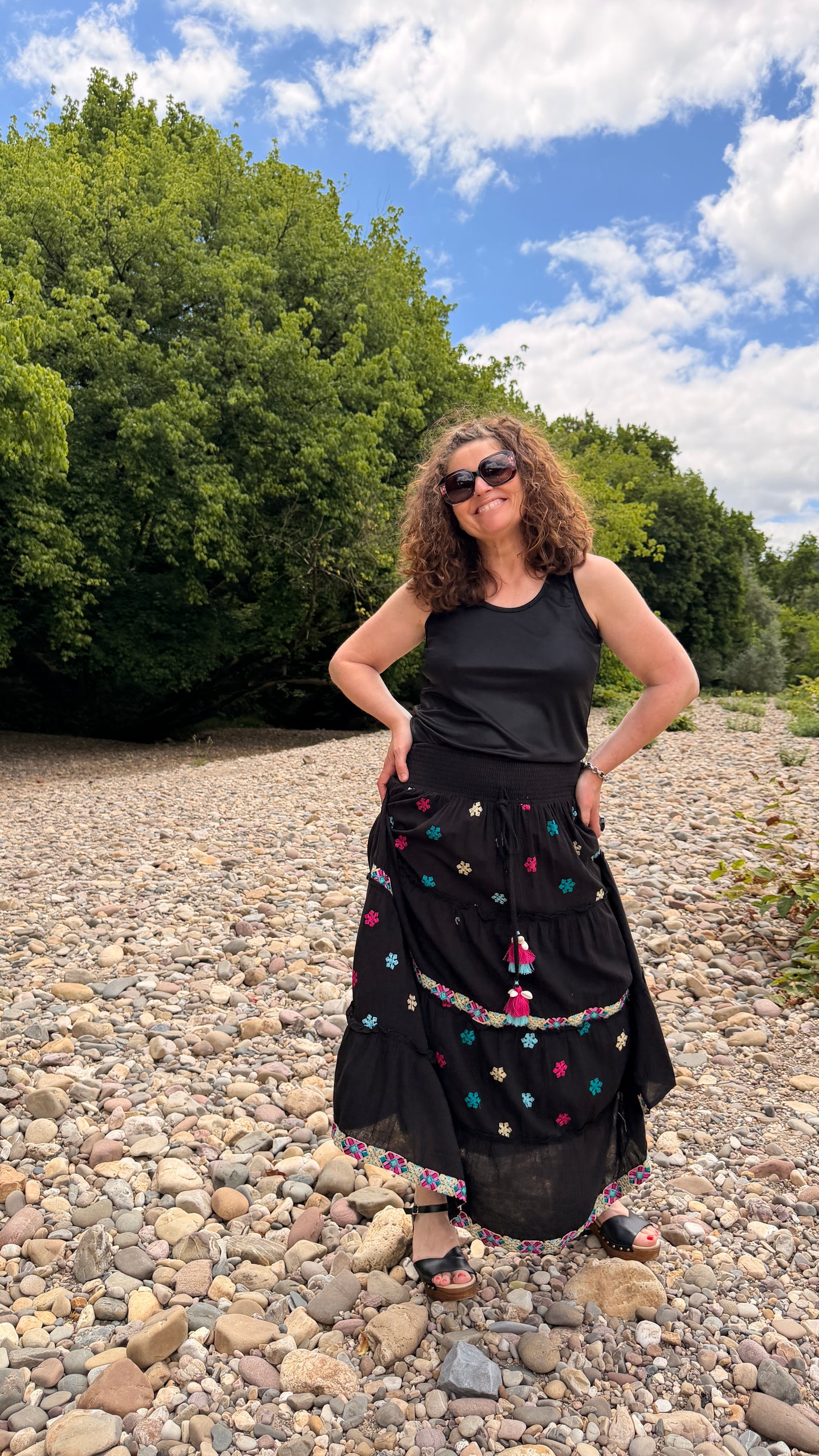✨Jupe Naima Boho Étoile – Douceur céleste au quotidien