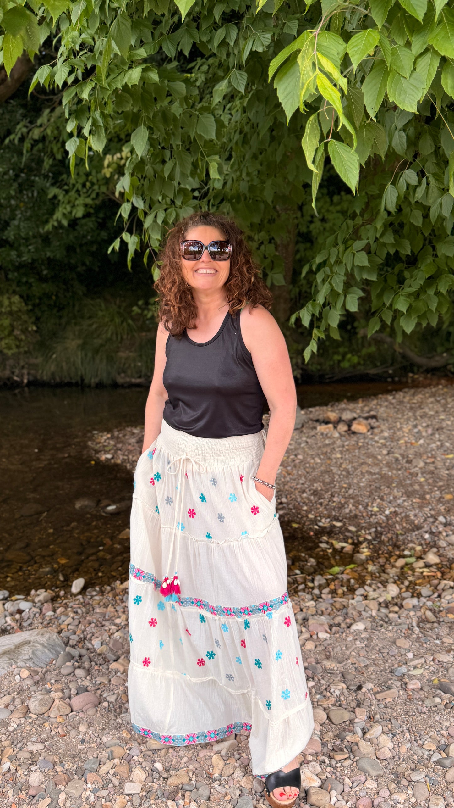 ✨Jupe Naima Boho Étoile – Douceur céleste au quotidien