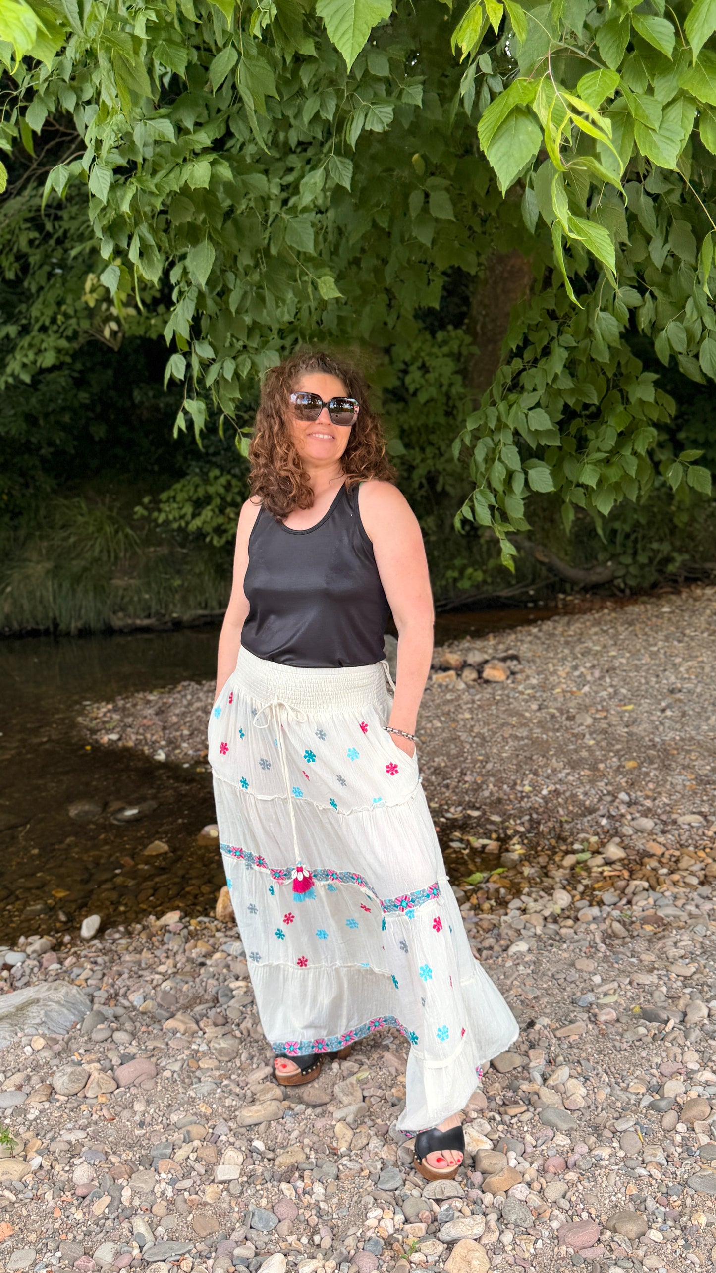 ✨Jupe Naima Boho Étoile – Douceur céleste au quotidien