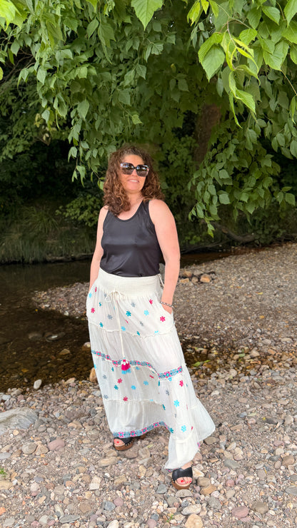 ✨Jupe Naima Boho Étoile – Douceur céleste au quotidien