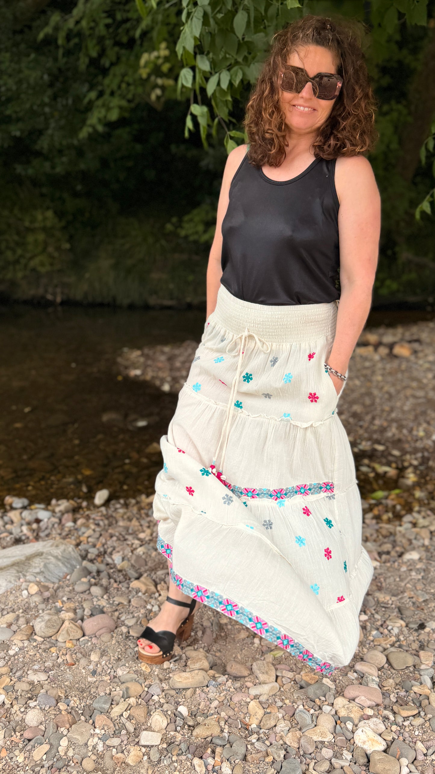 ✨Jupe Naima Boho Étoile – Douceur céleste au quotidien