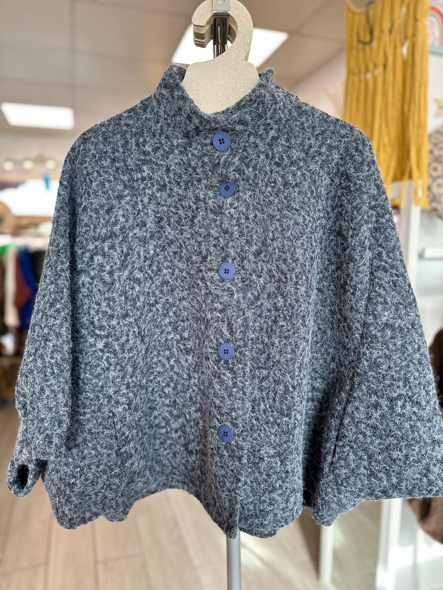 🧥 Veste en laine oversize Isis  – Écru ou Chocolat