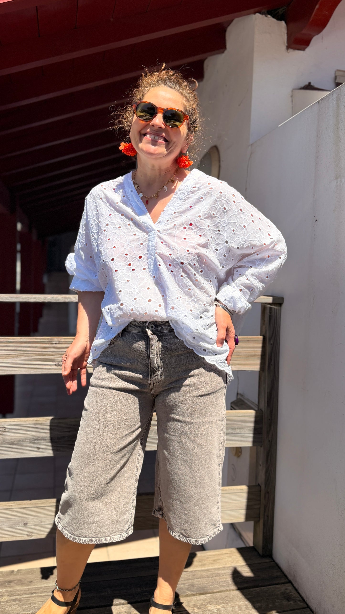 ✨Bermudas Noémie – Jean Gris