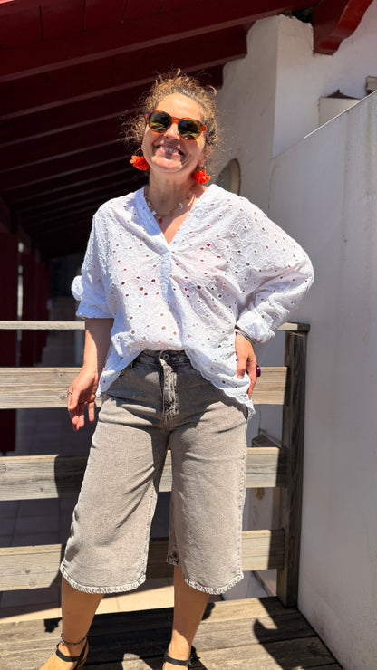 ✨Bermudas Noémie – Jean Gris