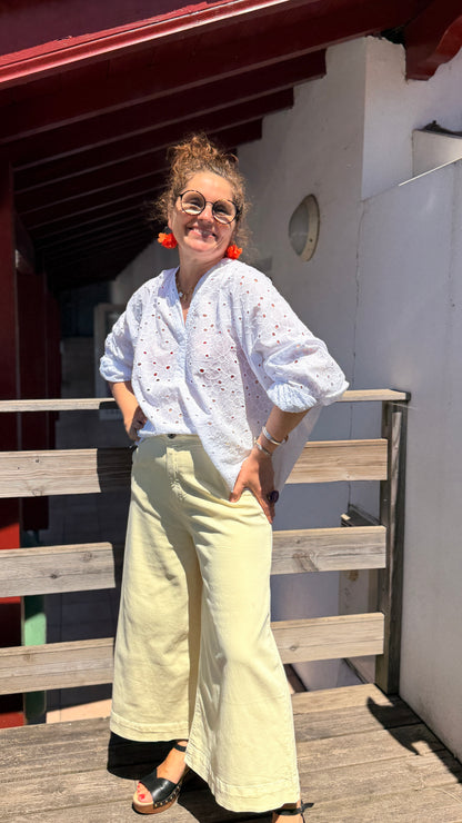 💛Pantalon Lucia - 7/8 Jaune