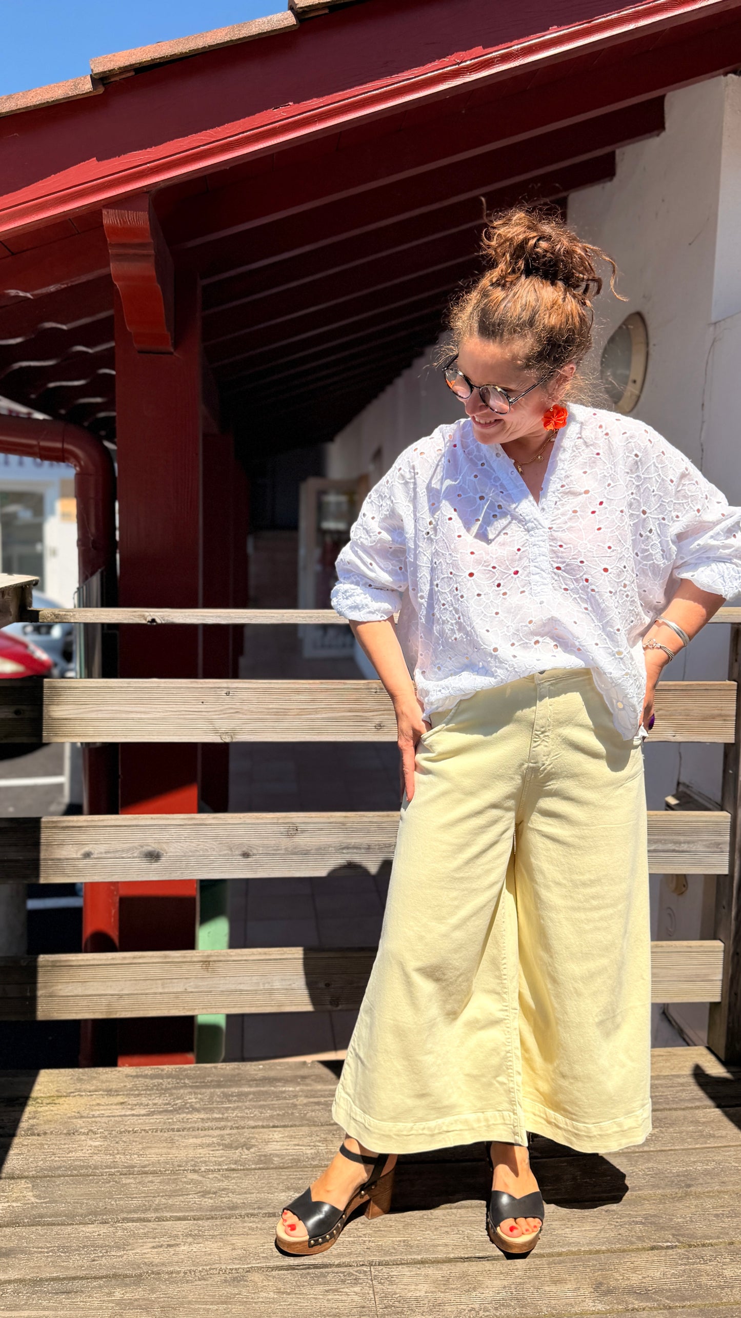 💛Pantalon Lucia - 7/8 Jaune