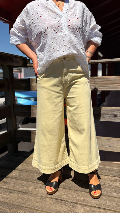 💛Pantalon Lucia - 7/8 Jaune