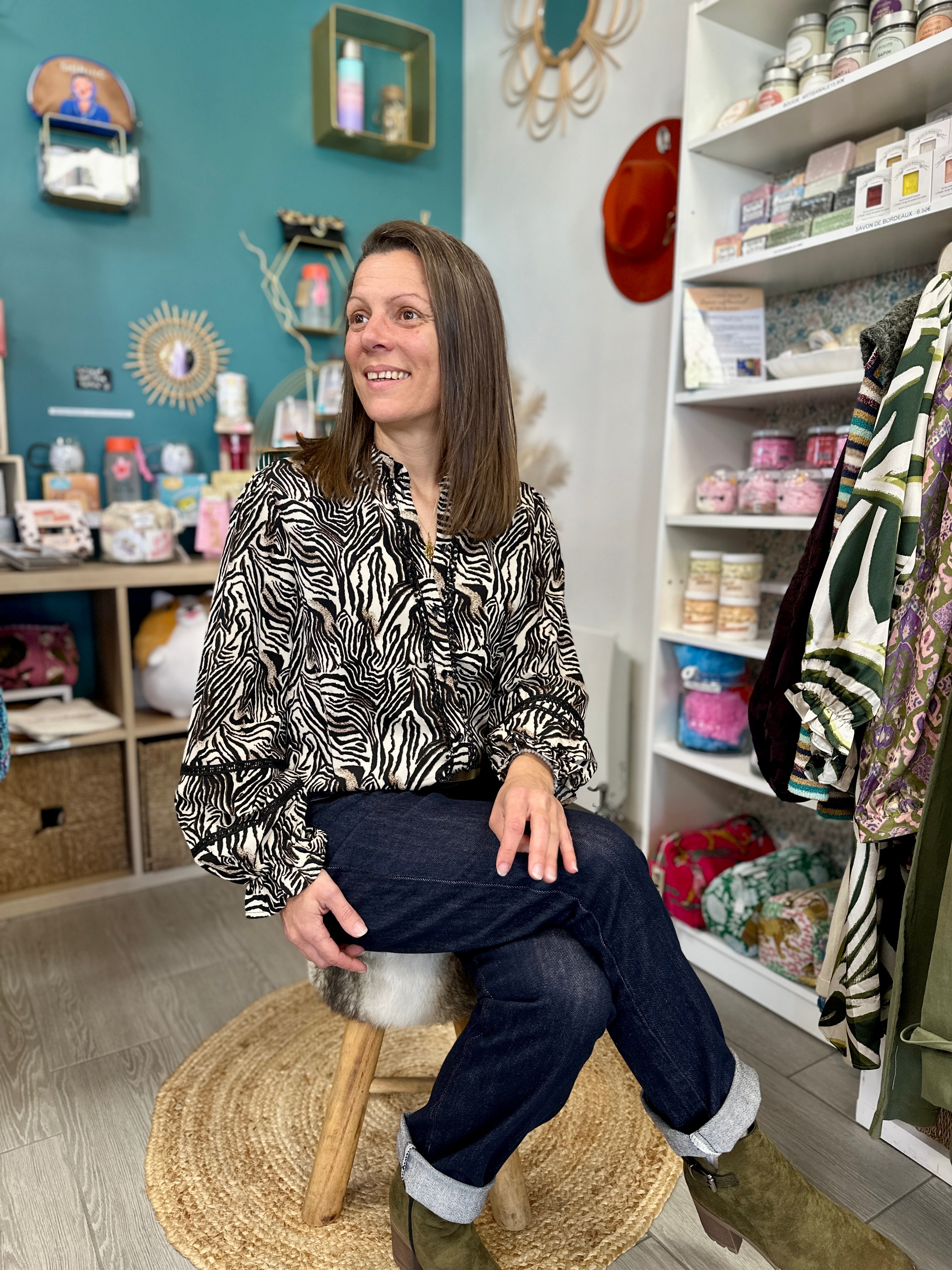 🐾Chemise Zèbra – L'élégance en noir & blanc