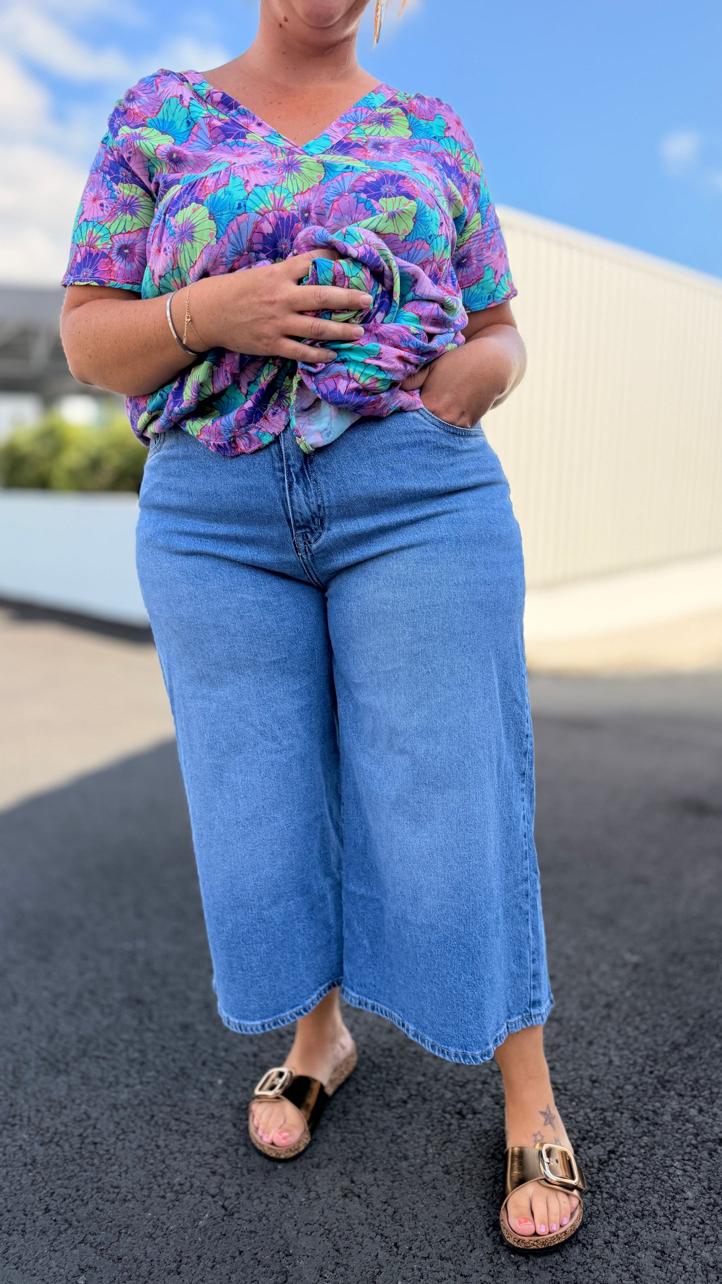 👖Bermuda Nessa – Wide Cropped