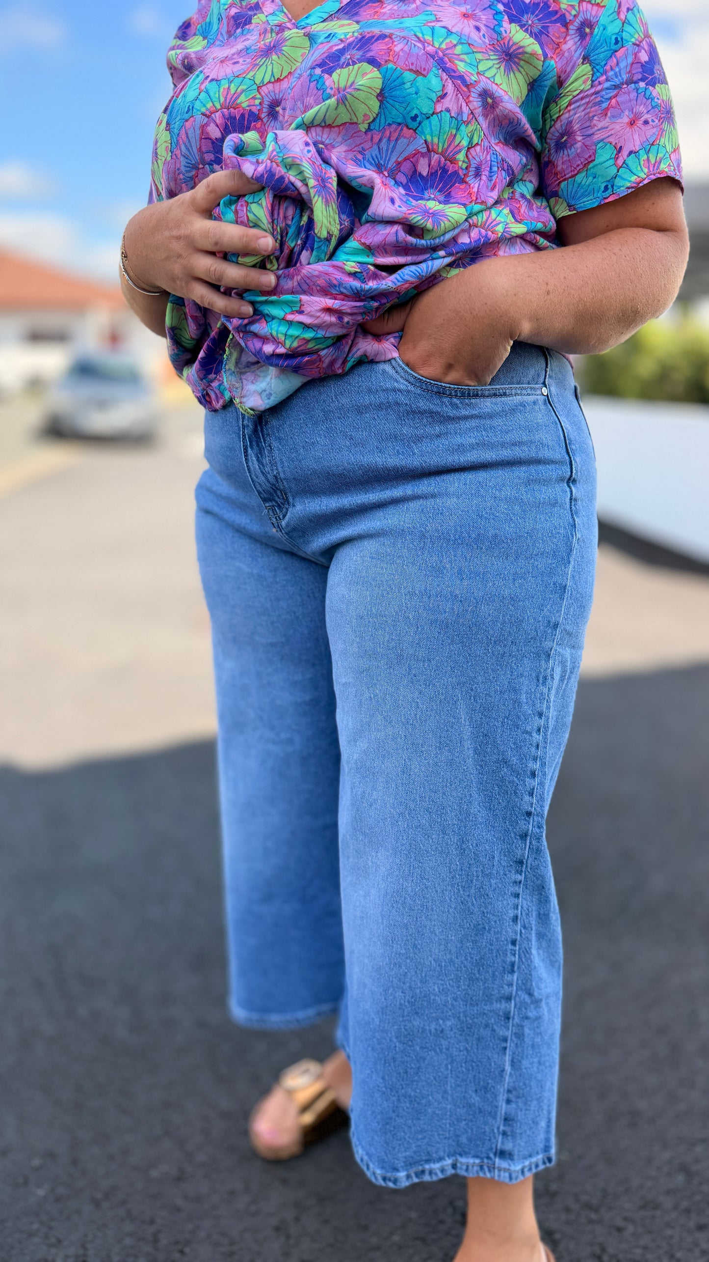 👖Bermuda Nessa – Wide Cropped