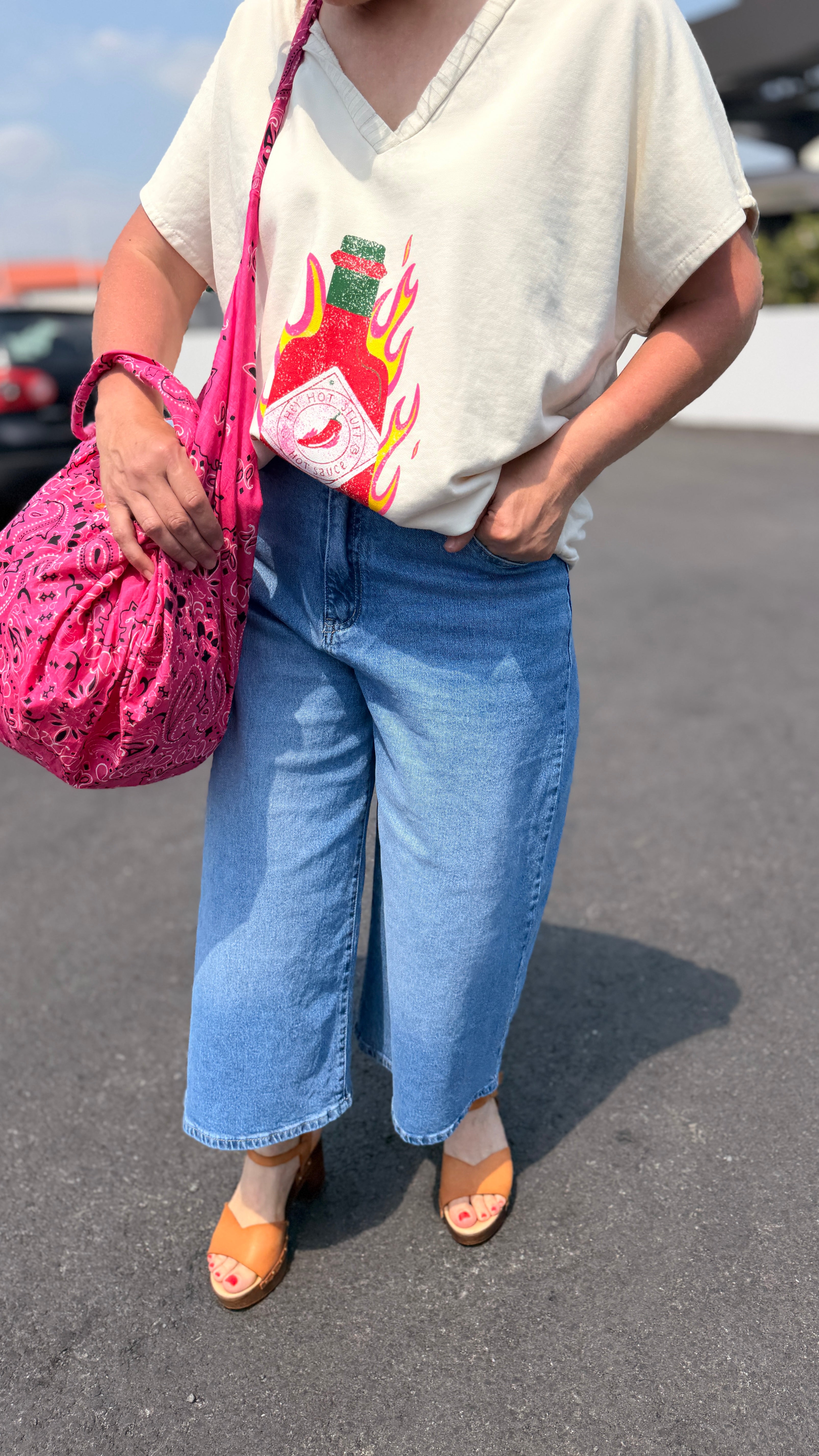👖Bermuda Nessa – Wide Cropped