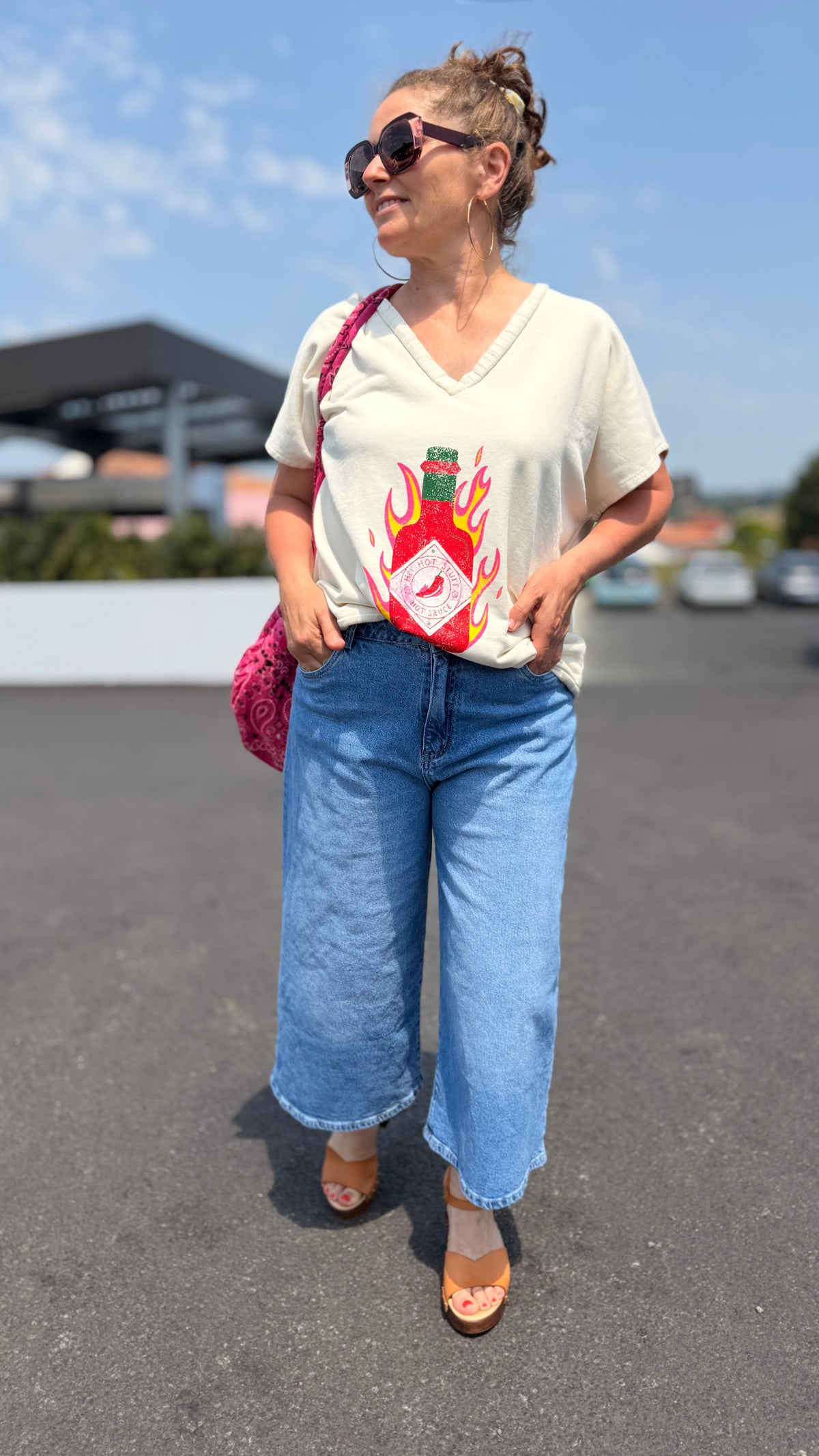 👖Bermuda Nessa – Wide Cropped