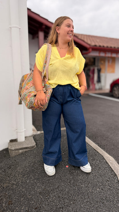 👖Pantalon Sophia – Effet Jean Grande Taille