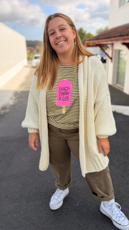 Gilet Rita Ecru - Banditas from Marseille
