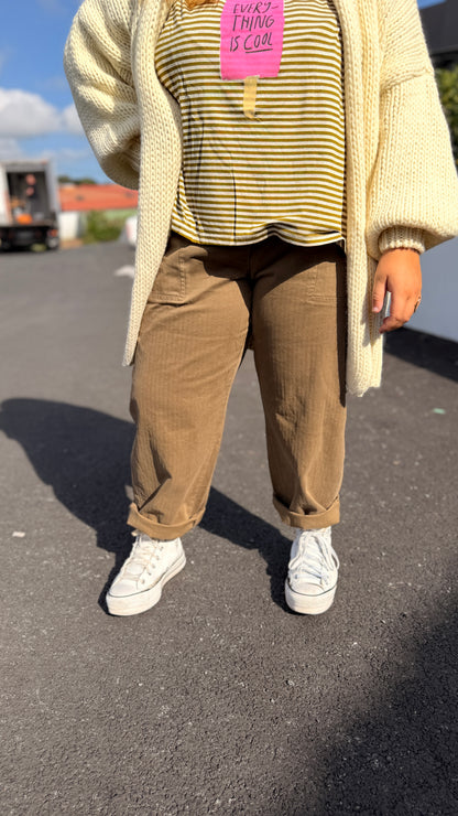 Pantalon Tanaro Taupe - Banditas from Marseille