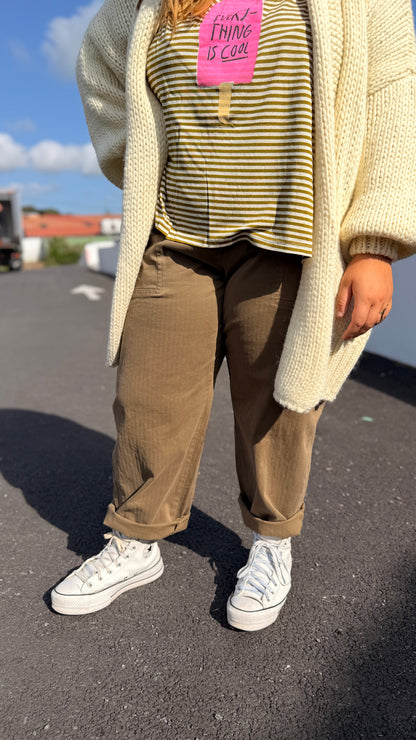 Pantalon Tanaro Taupe - Banditas from Marseille