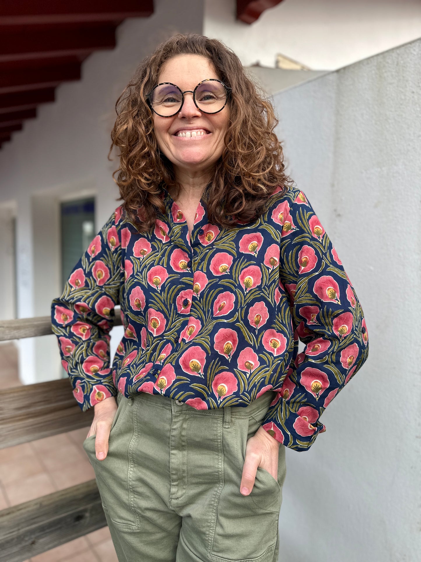 🌺 Chemise Mathilde à imprimé fleuri