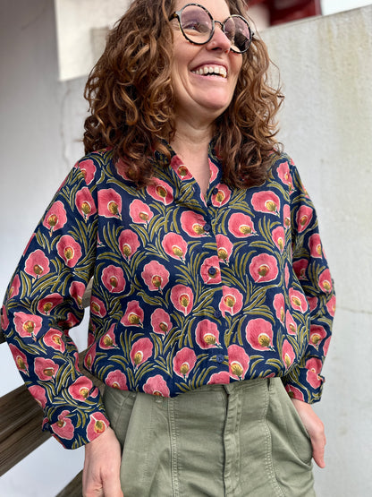 🌺 Chemise Mathilde à imprimé fleuri