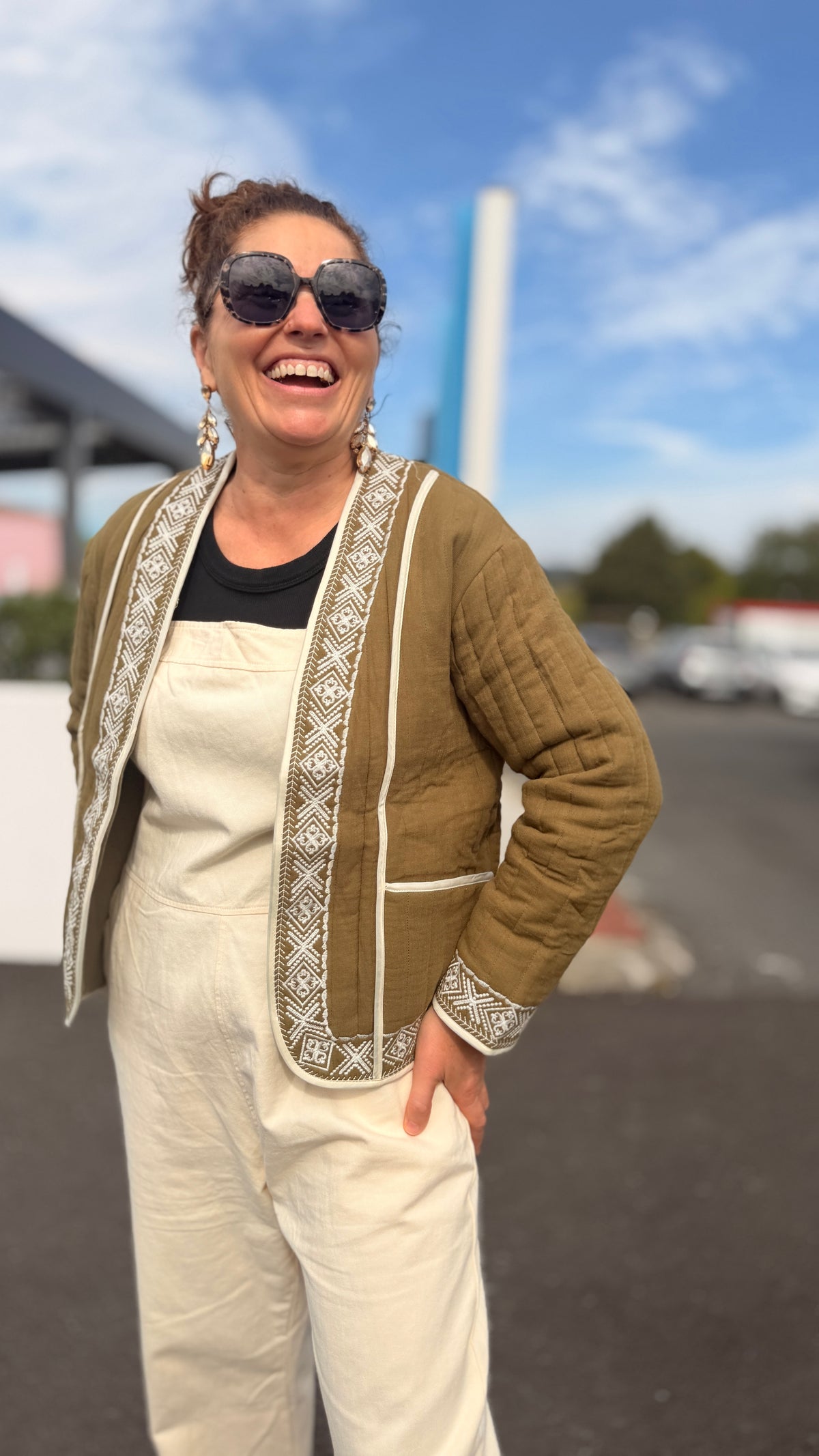 🍃Veste Vaia – Matelassée vert olive