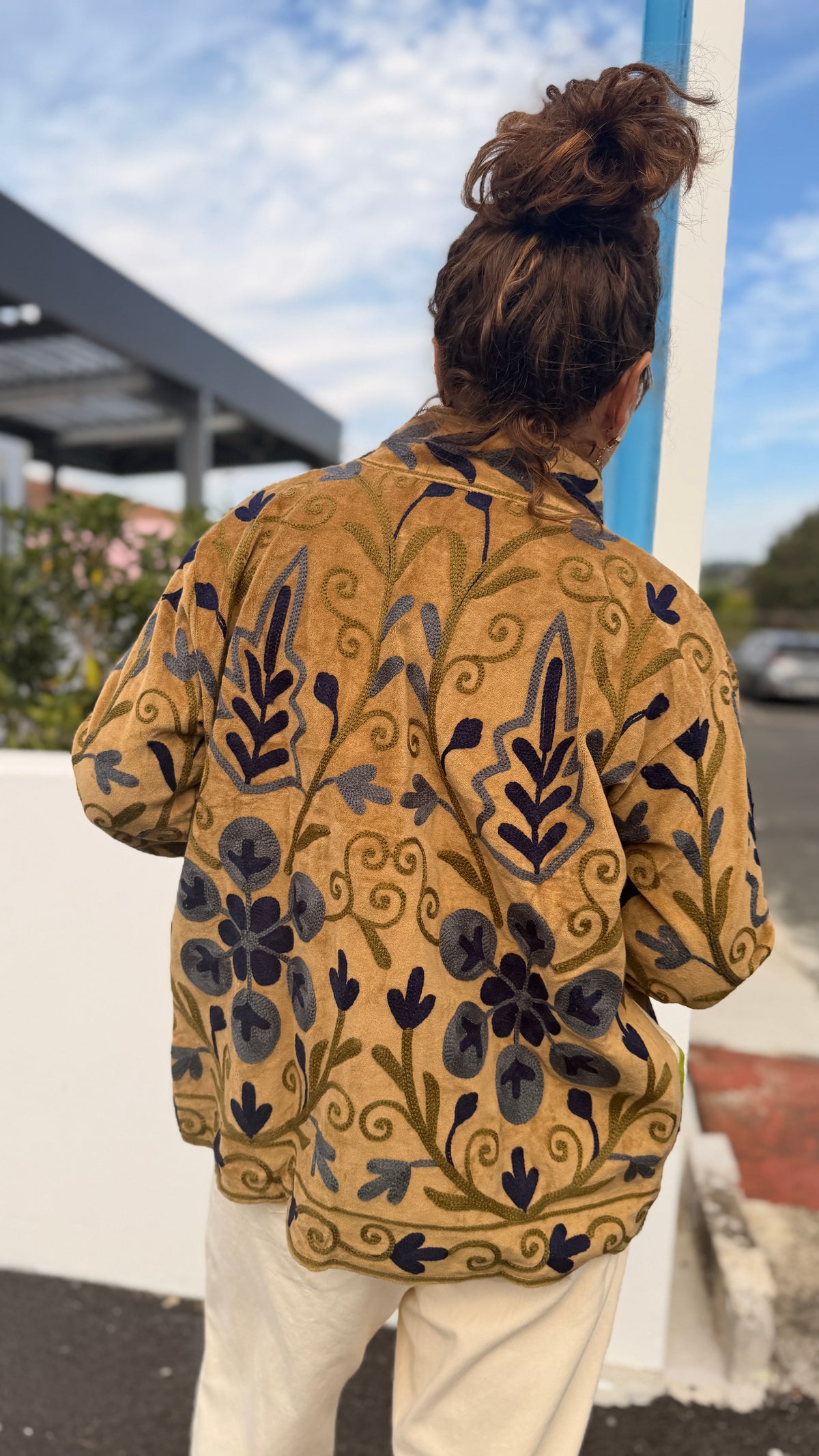✨Veste Louison – Brodée Colorée Coton