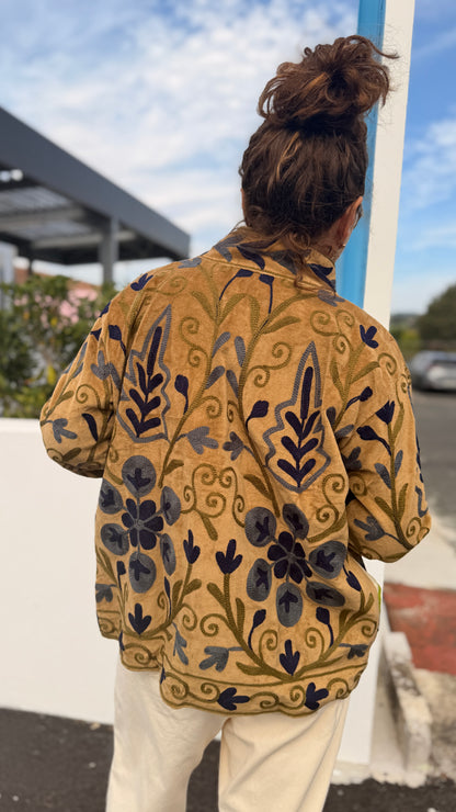 ✨Veste Louison – Brodée Colorée Coton