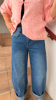 👖Jean Balloon Lou Anne  – Barrel Baggy bleu