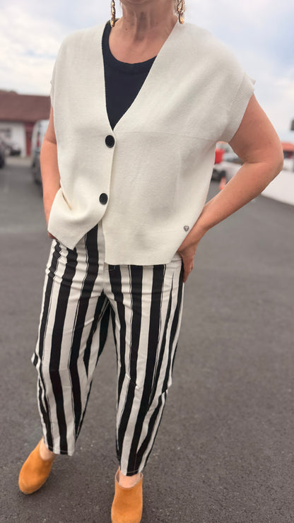 ✨Pantalon Barrel Elena - Rayure coloré