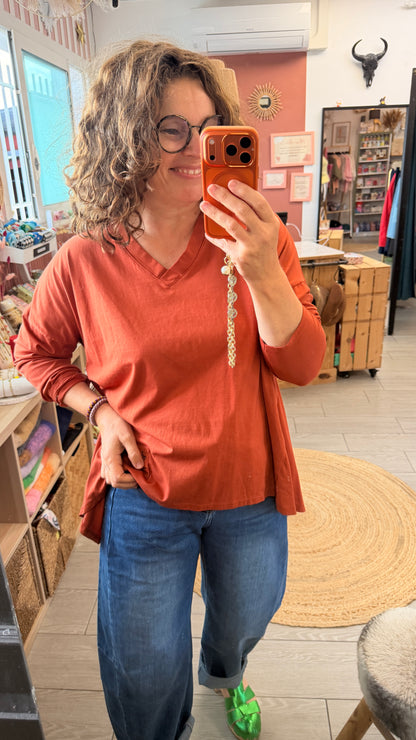 🖤Tee-Shirt Elisa – Uni Manches Longues