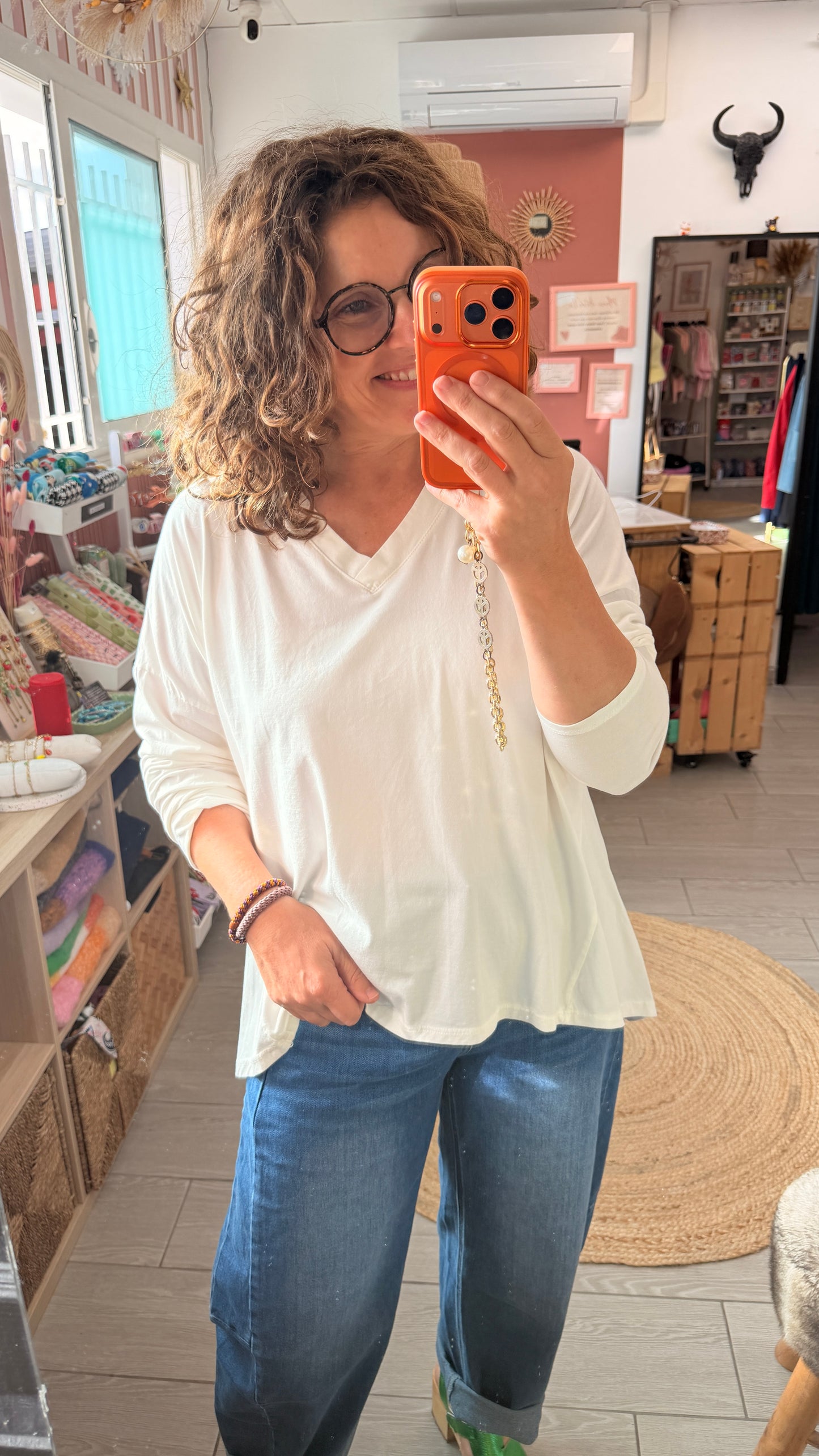 🖤Tee-Shirt Elisa – Uni Manches Longues