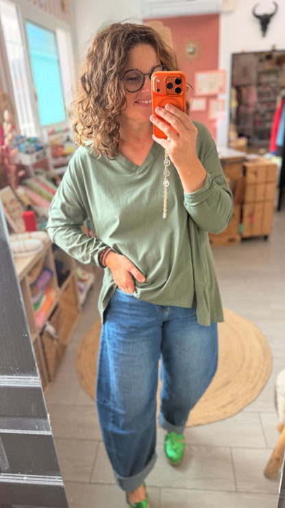 🖤Tee-Shirt Elisa – Uni Manches Longues