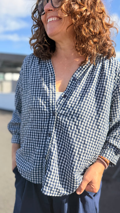 🧸Blouse Nalla – Vichy Femme