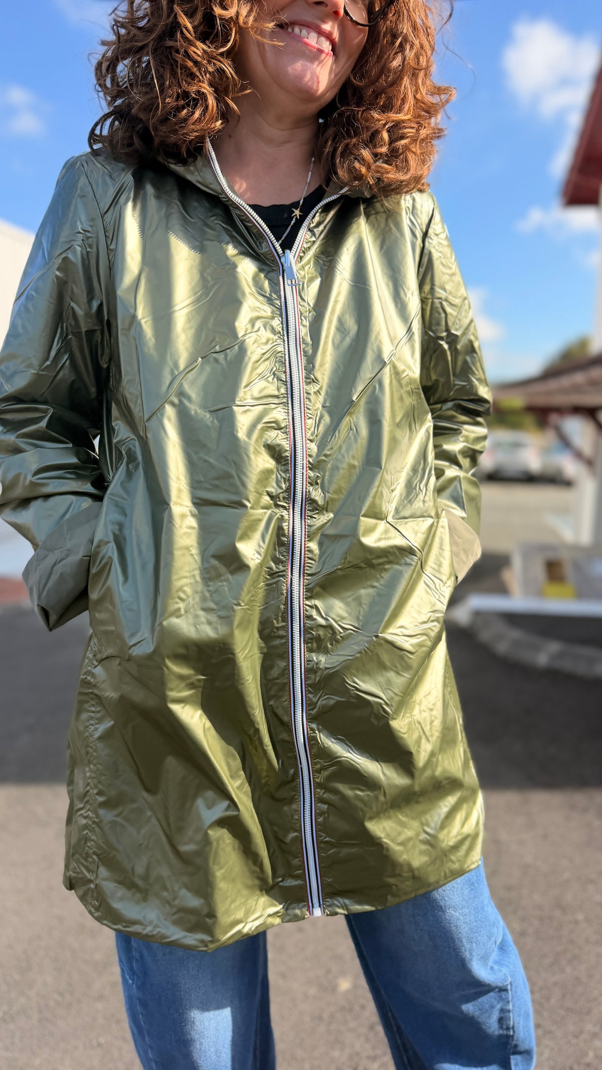 💦Imperméable Coline – Long Kaki