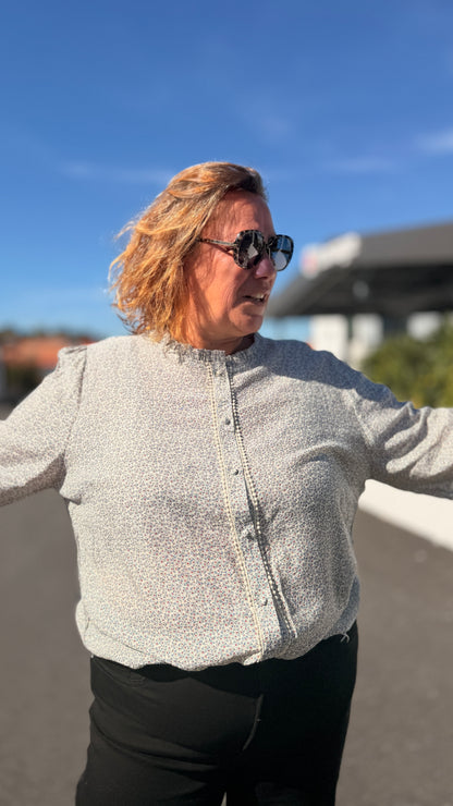 🌸Chemise Andréa – Liberty grande taille en viscose