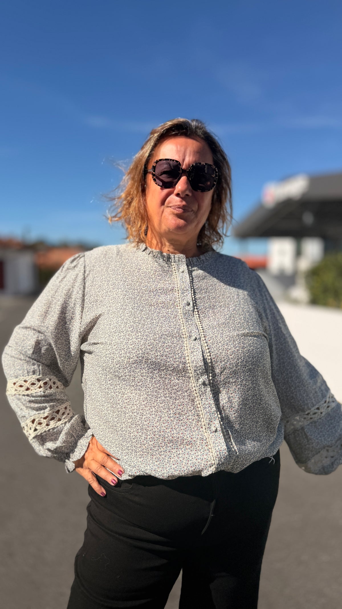 🌸Chemise Andréa – Liberty grande taille en viscose