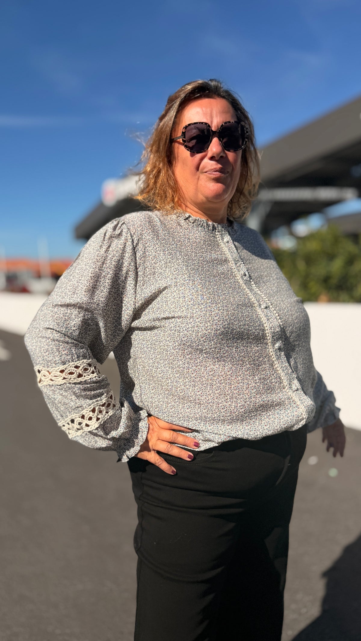 🌸Chemise Andréa – Liberty grande taille en viscose