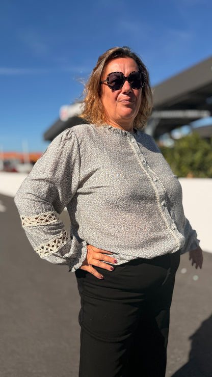 🌸Chemise Andréa – Liberty grande taille en viscose